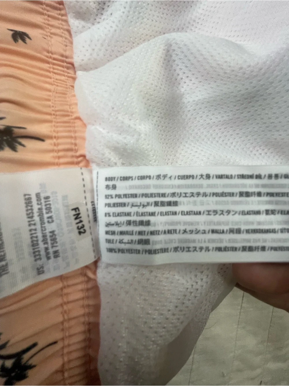 Hollister peach colored